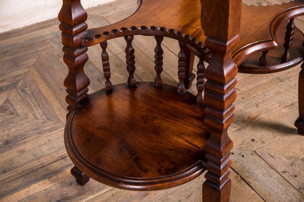 Vintage Victorian Mahogany Drinks Table - Image 7