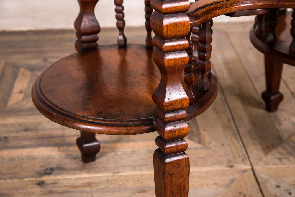 Vintage Victorian Mahogany Drinks Table - Image 8