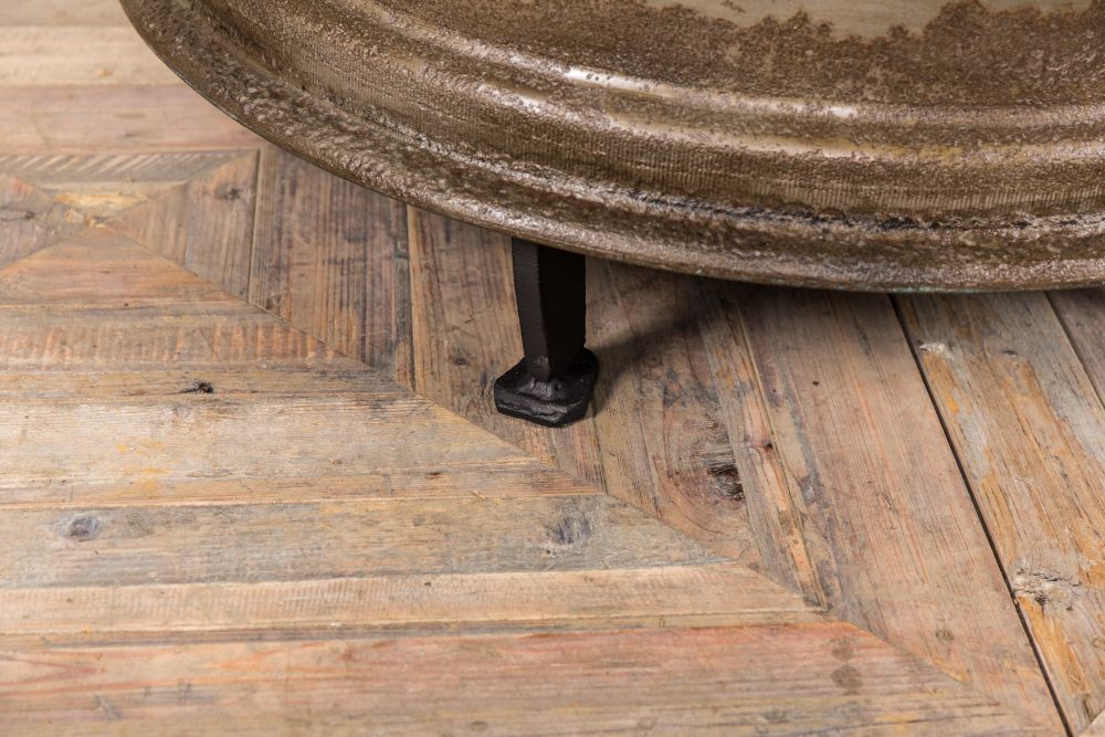 Vintage Wheel Coffee Table - Image 9