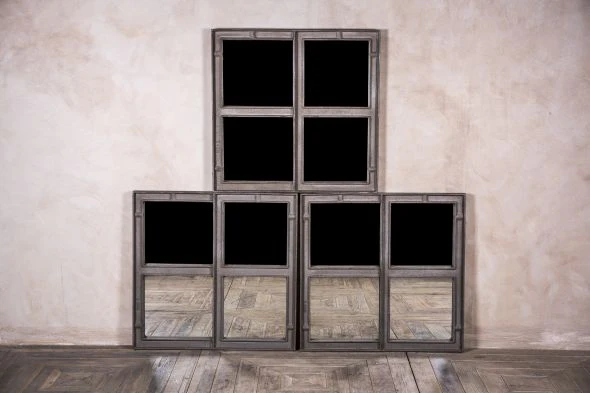 Reclaimed Vintage Window Frames with Mirrored Panes - Image 3