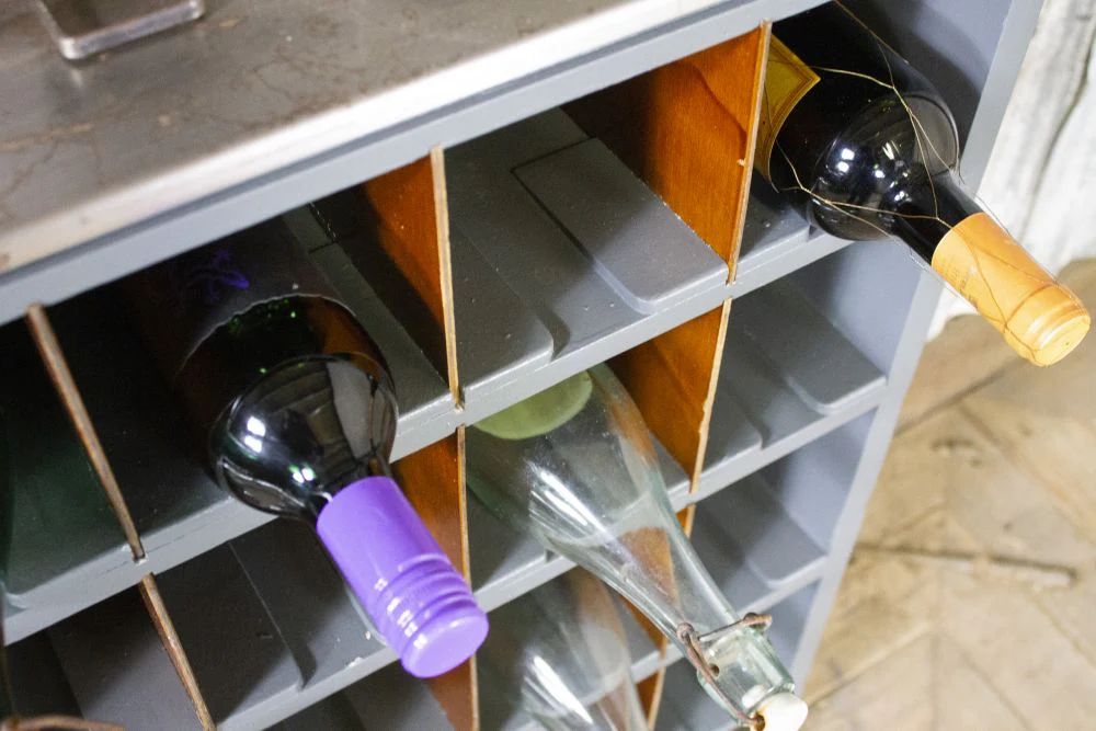 Vintage Wine Rack Cabinet - Image 16