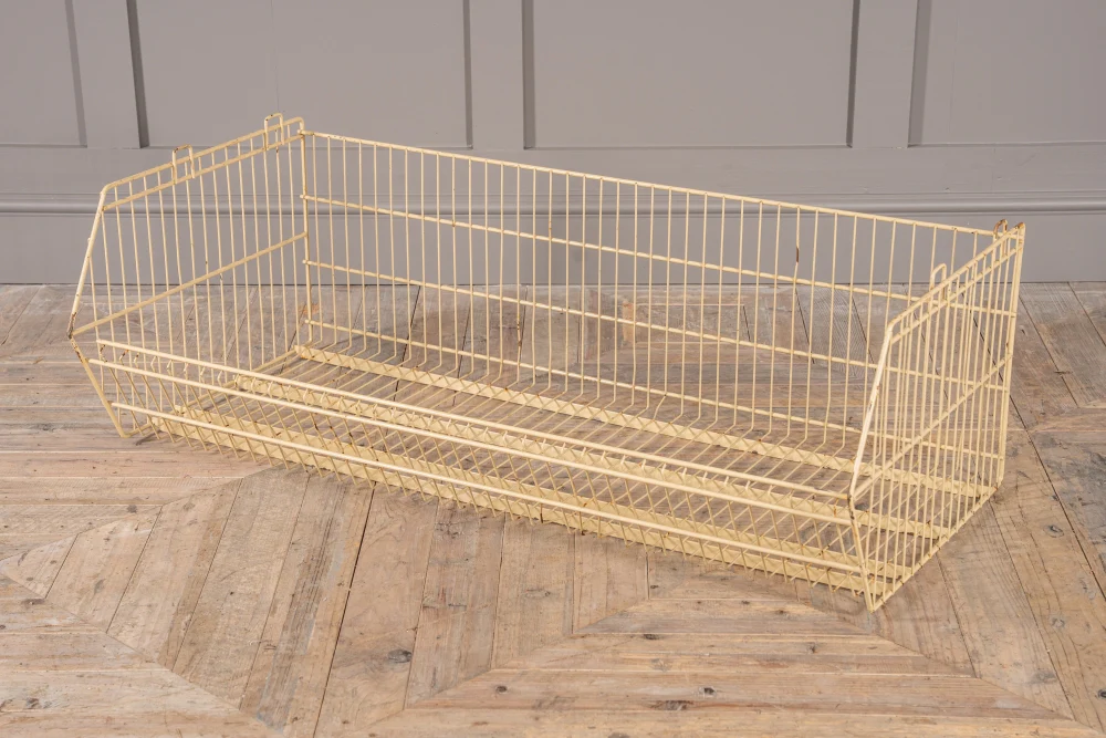 Vintage Wire Stackable Storage Display Basket - Image 2