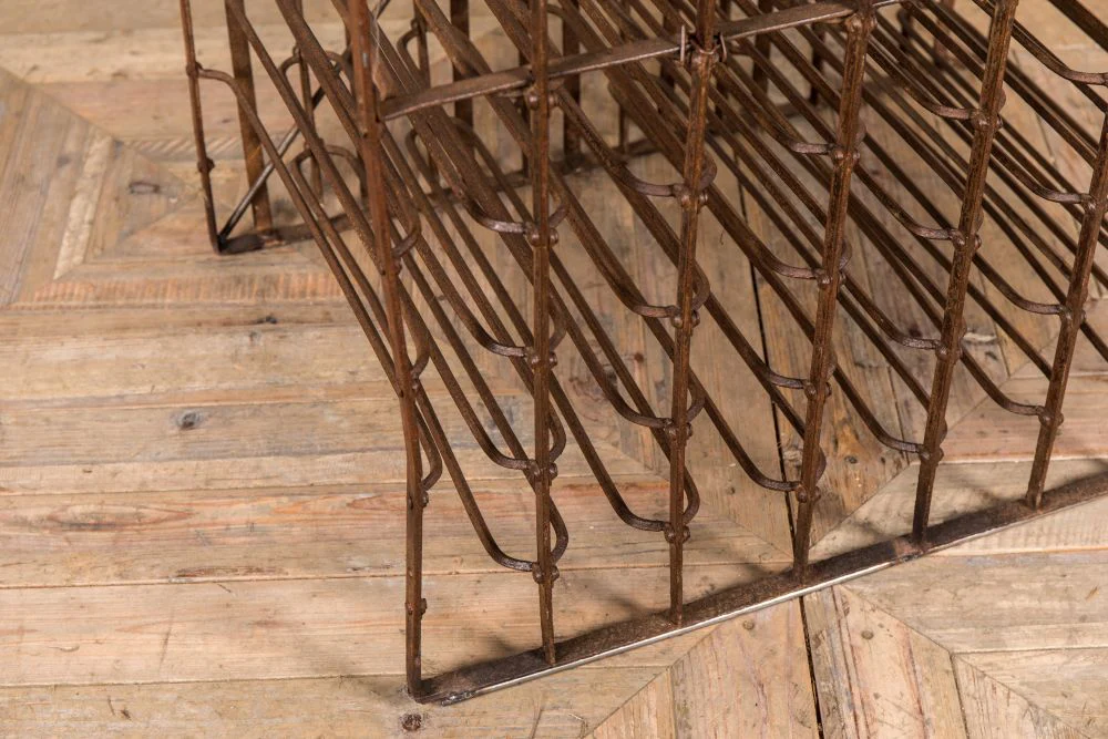 7 Row Vintage Wine Rack - Image 3