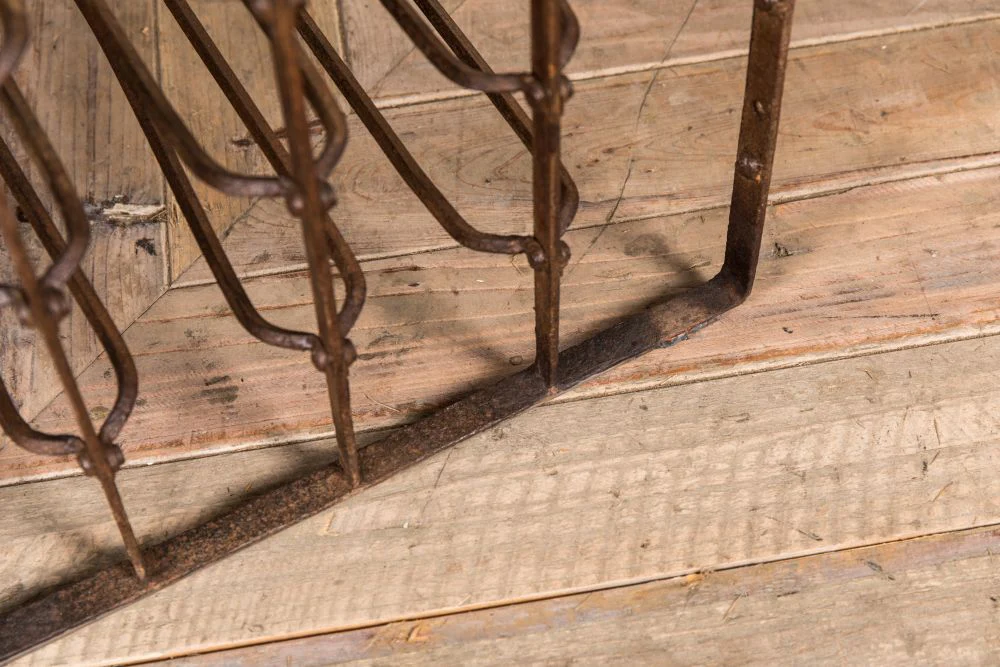 7 Row Vintage Wine Rack - Image 7