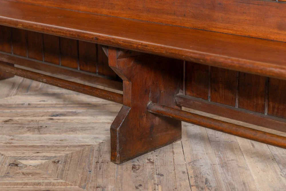 Vintage Wooden Church Pews - Image 10