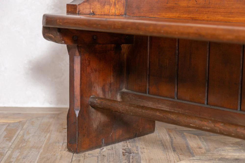 Vintage Wooden Church Pews - Image 11