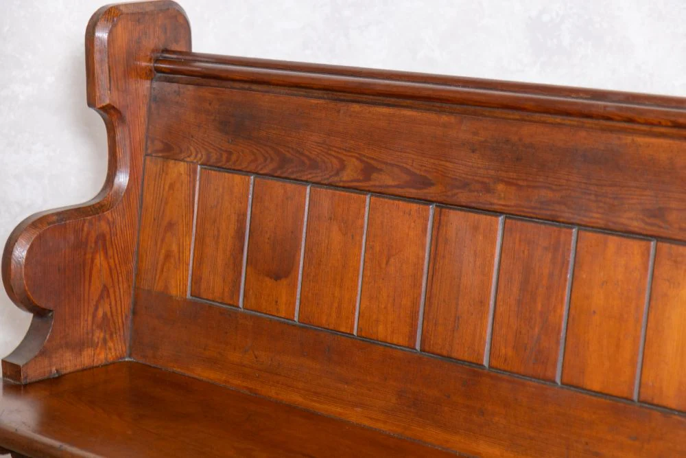 Vintage Wooden Church Pews - Image 3