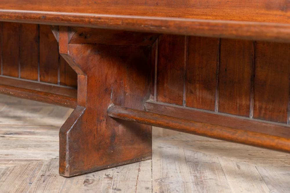 Vintage Wooden Church Pews - Image 9