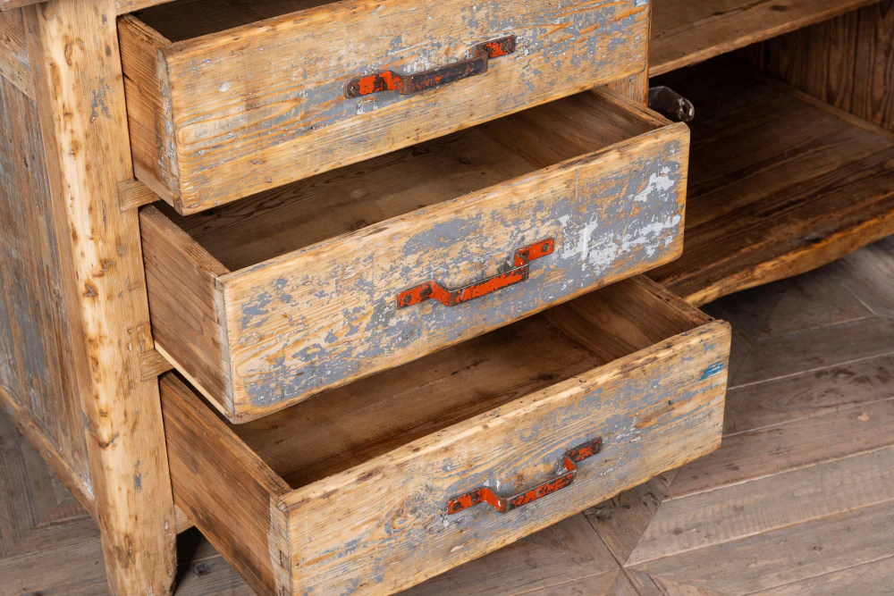 Vintage Wooden Cupboard - Image 6