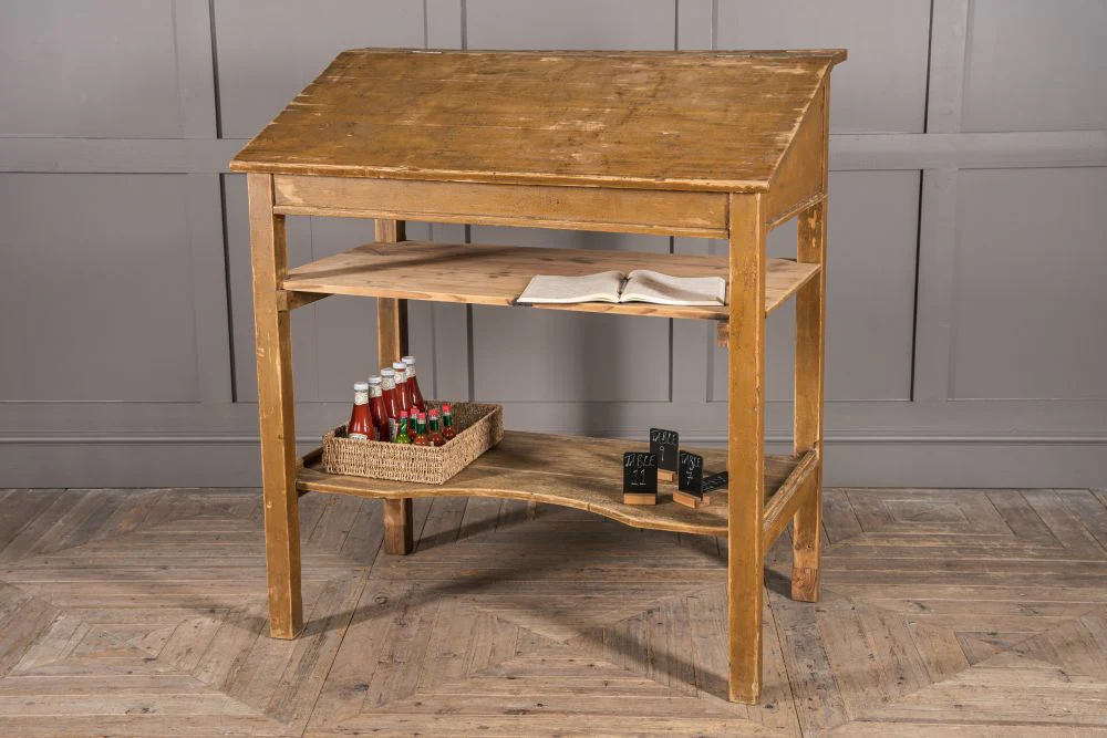 Vintage Pine Maitre D Stand