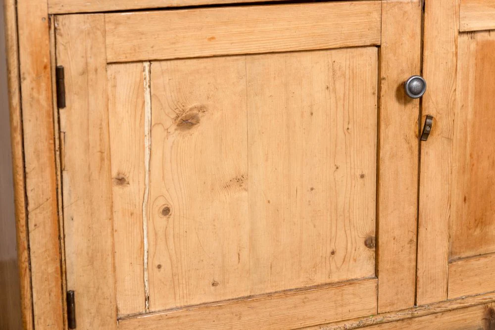 Vintage Victorian Yellow Pine Kitchen Sideboard - Image 12