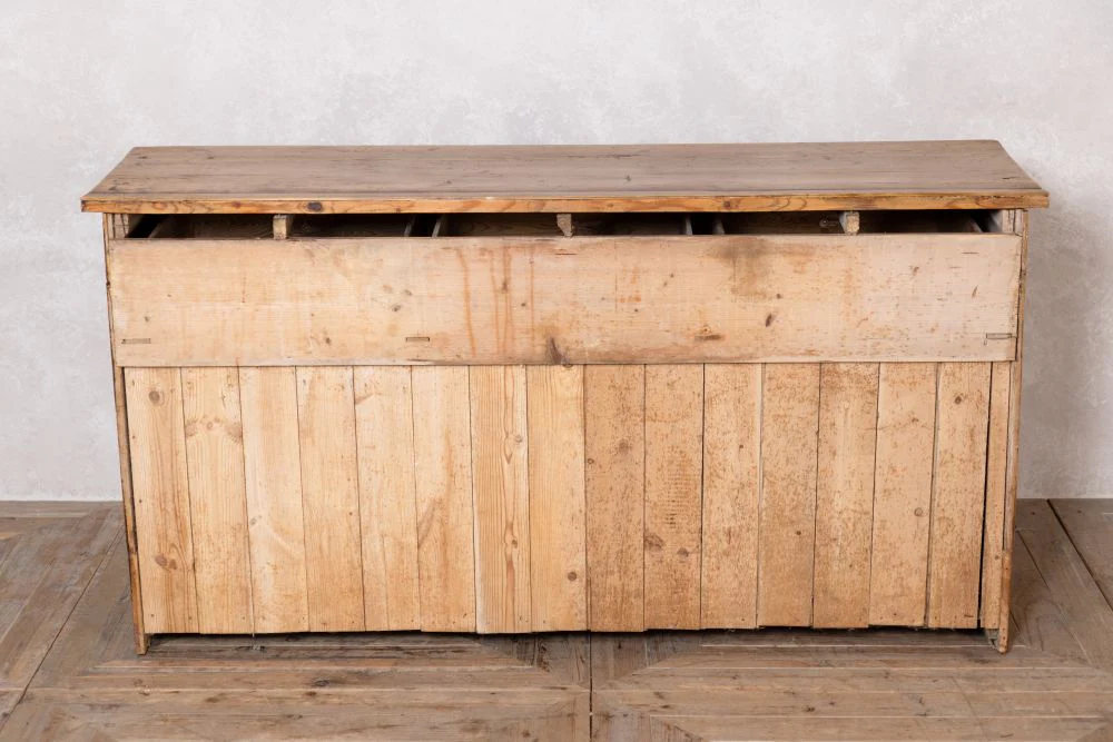 Vintage Victorian Yellow Pine Kitchen Sideboard - Image 17