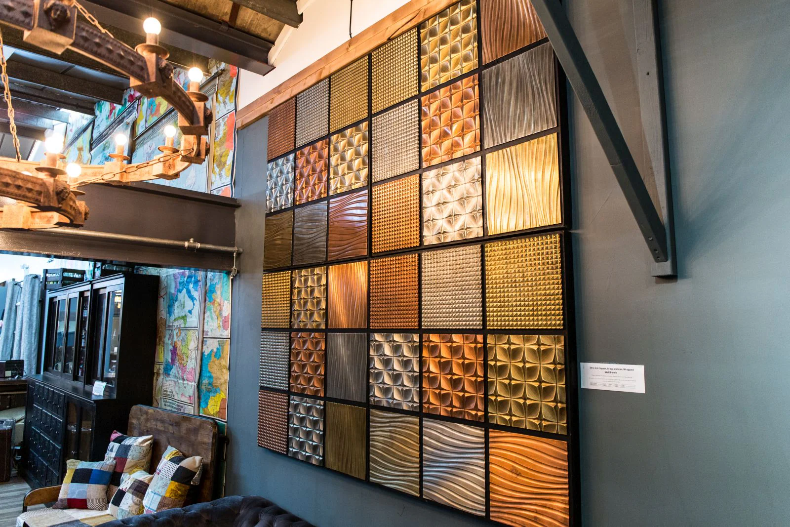 Copper, Brass & Zinc Wall Panelling