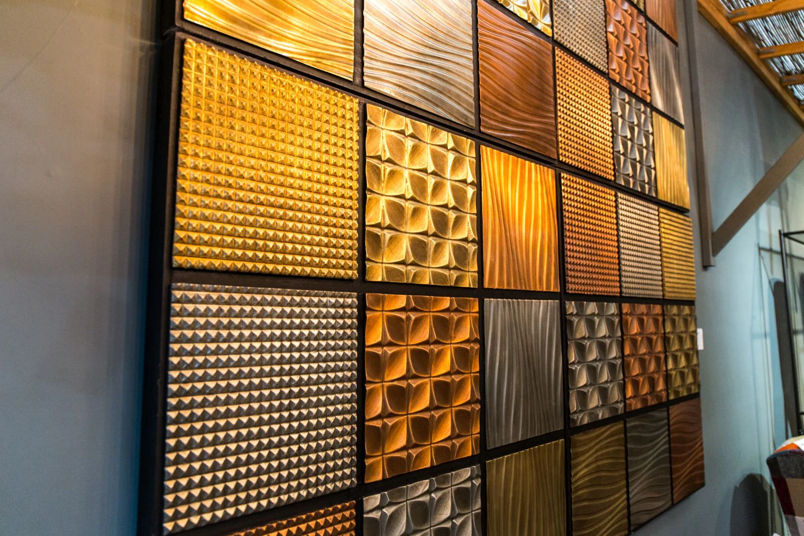 Copper, Brass & Zinc Wall Panelling - Image 3