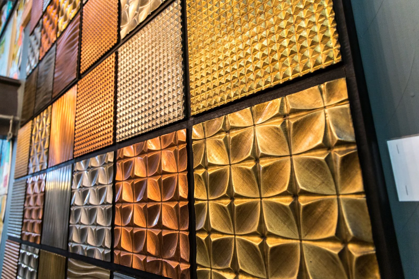 Copper, Brass & Zinc Wall Panelling - Image 4