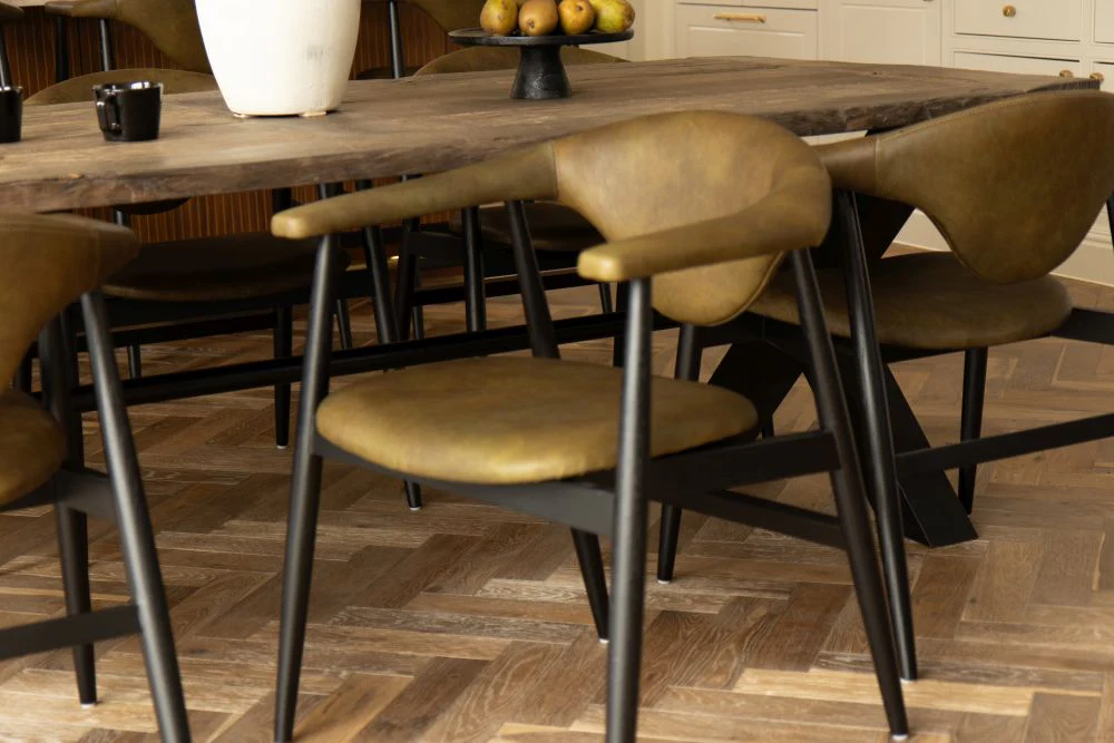 Washington Leather Dining Chair Range - Image 20