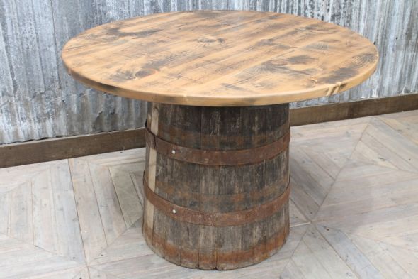 Whiskey Barrel Table - Image 3
