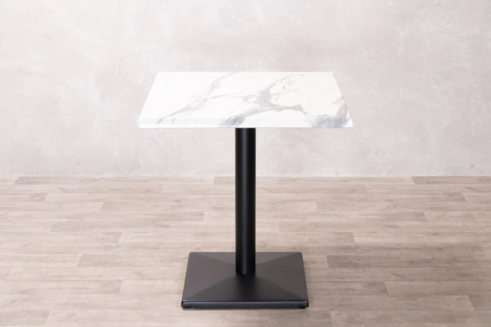 White Marble Effect Café Table - Image 17
