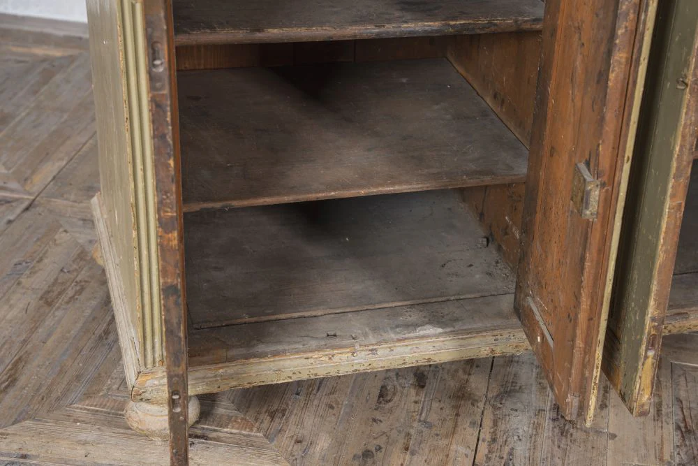 Wooden Distressed Waiter Station Maitre D Stand - Image 19