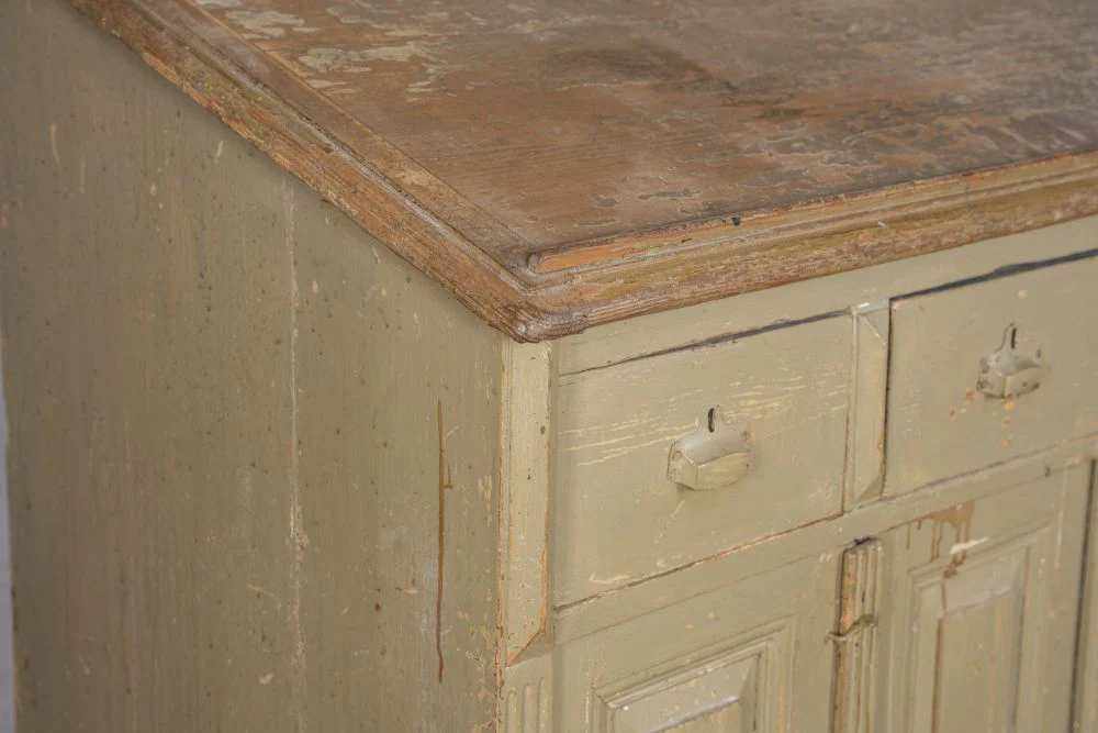 Wooden Distressed Waiter Station Maitre D Stand - Image 5