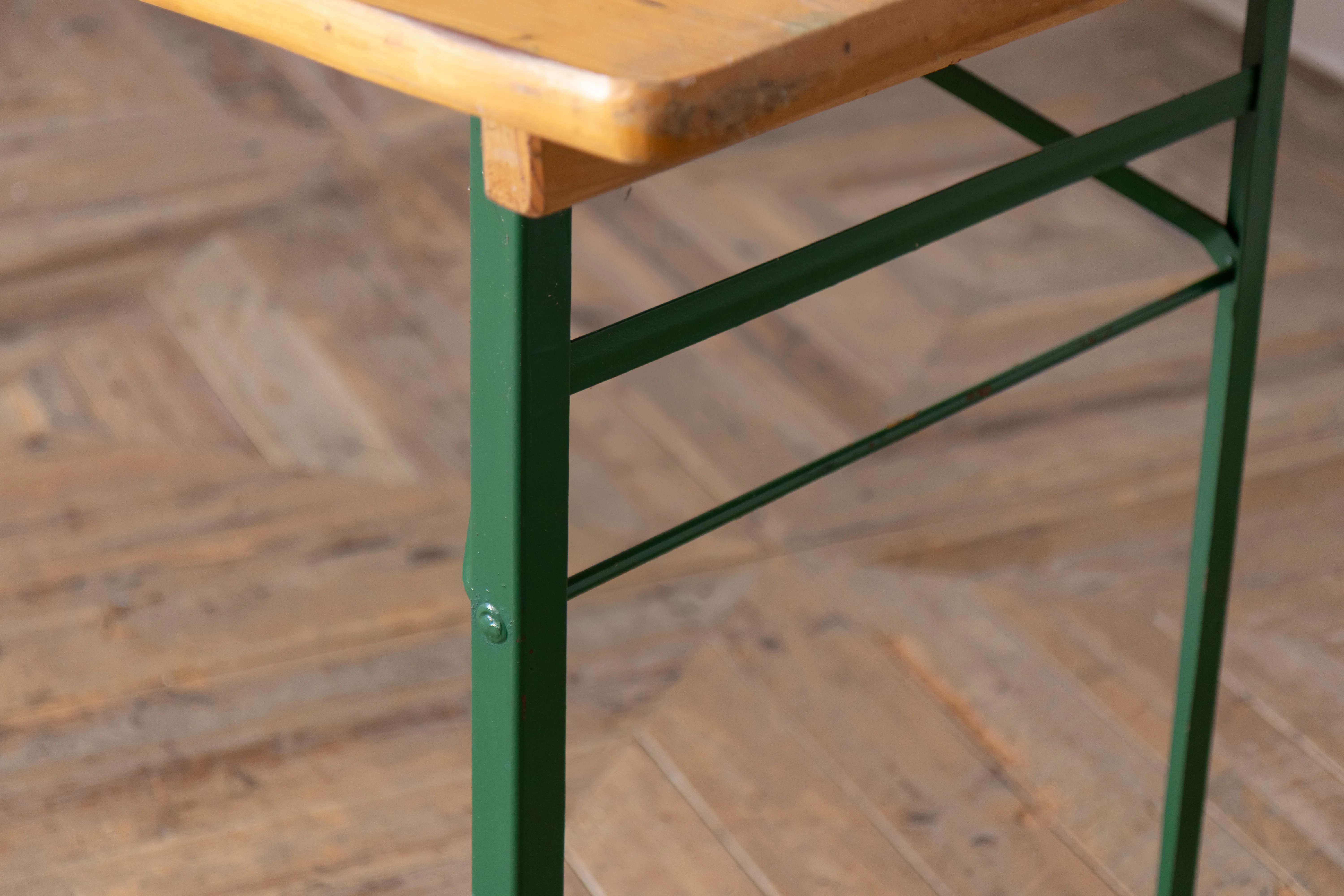 Solid Pine Folding Wooden Trestle Tables - Image 9