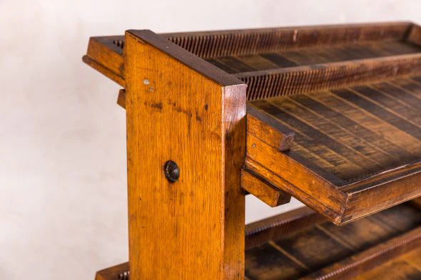 Antique Wooden Printing Rack - Image 2
