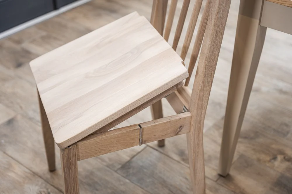Wycombe Folding Oak Seating Range - Image 2