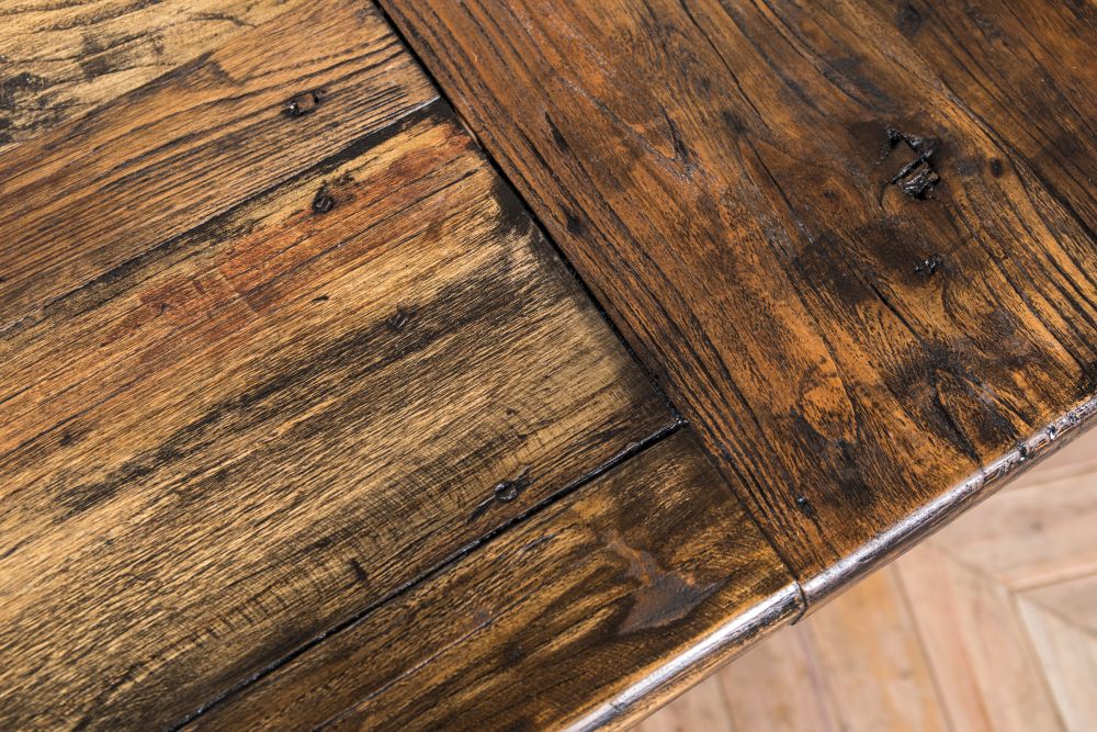 Sheffield X-frame Table with Elm Top - Image 28