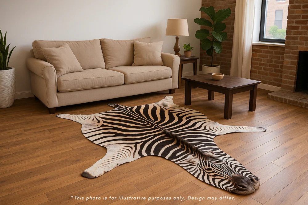Zebra Hide Rug - Image 2
