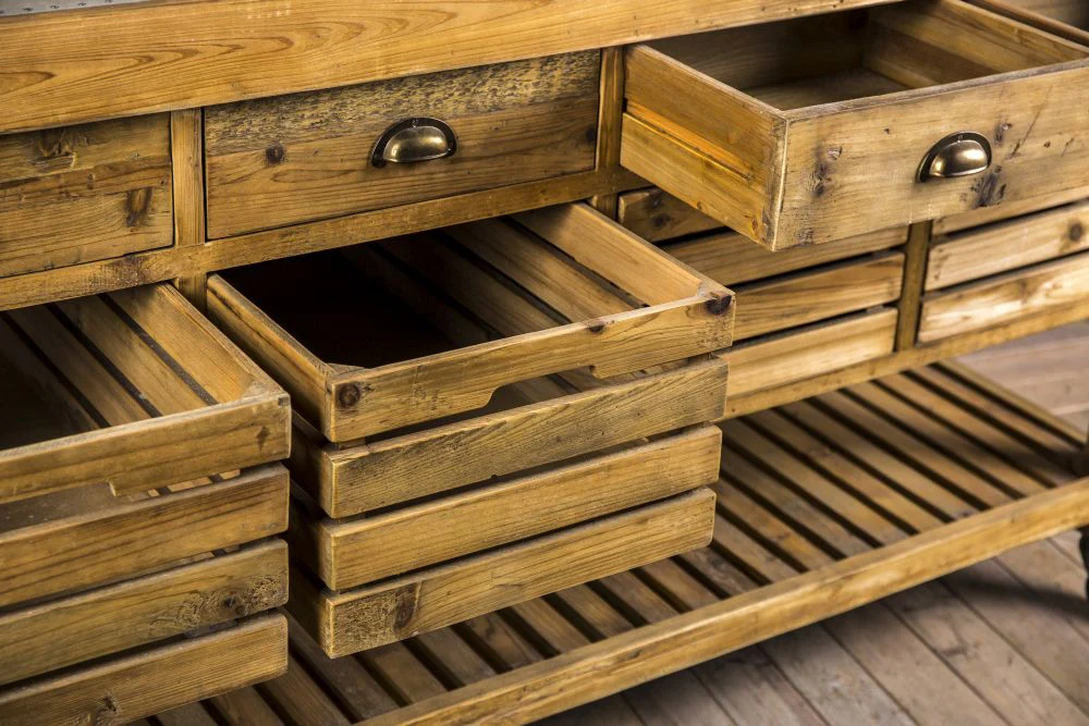 Zinc Top Kitchen Island - Image 10