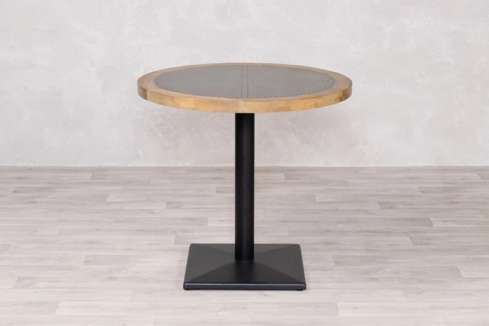 Zinc Table Top With Wooden Edge Café Table Range - Image 15