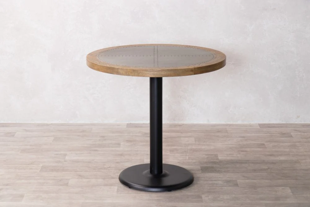 Zinc Table Top With Wooden Edge Café Table Range - Image 3