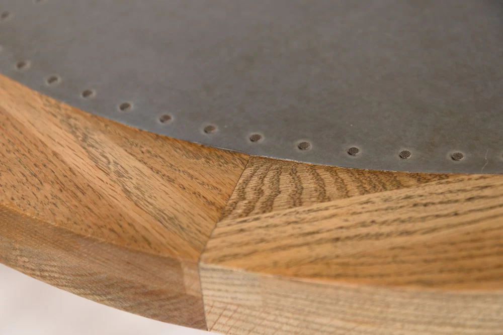 Zinc Top with Wooden Edge Poseur Table Range - Image 2