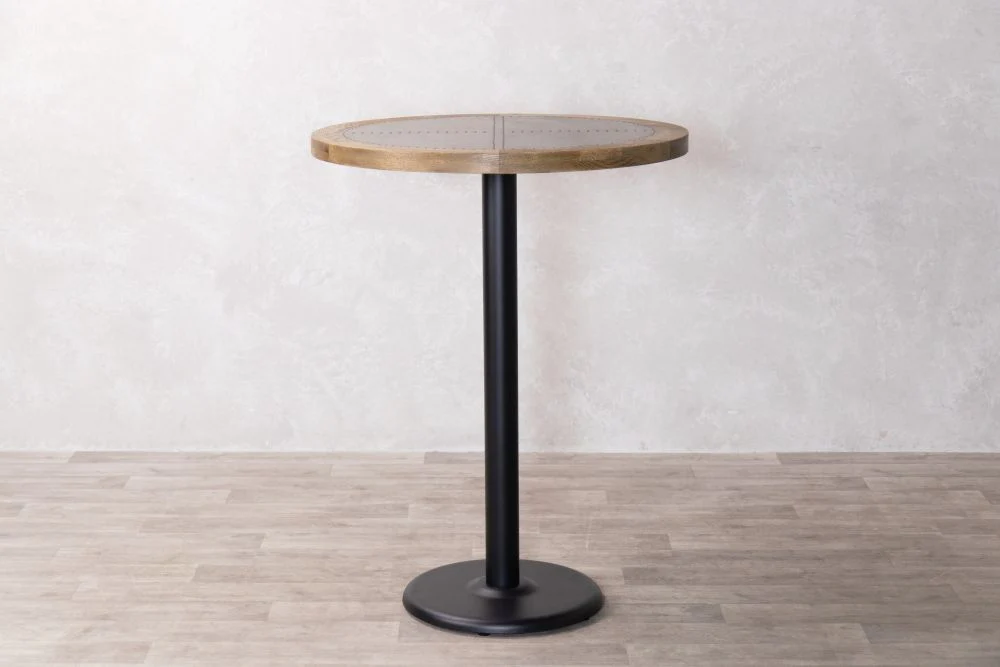 Zinc Top with Wooden Edge Poseur Table Range - Image 7