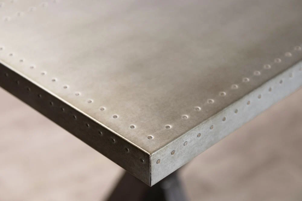 Zinc Top X-Frame Poseur Table Range - Image 2