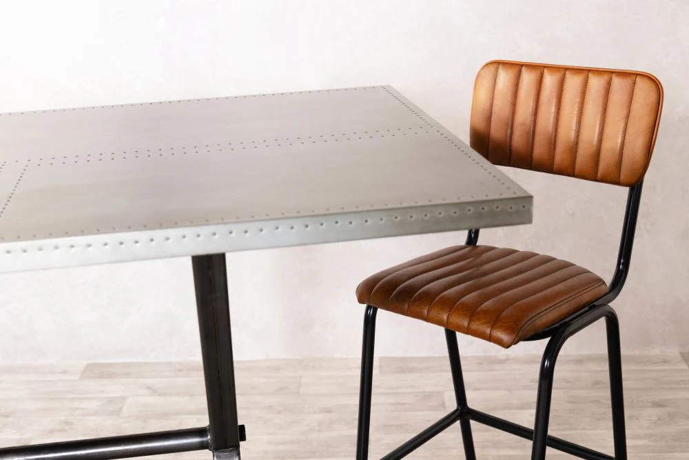 Zinc Top X-Frame Poseur Table Range - Image 3